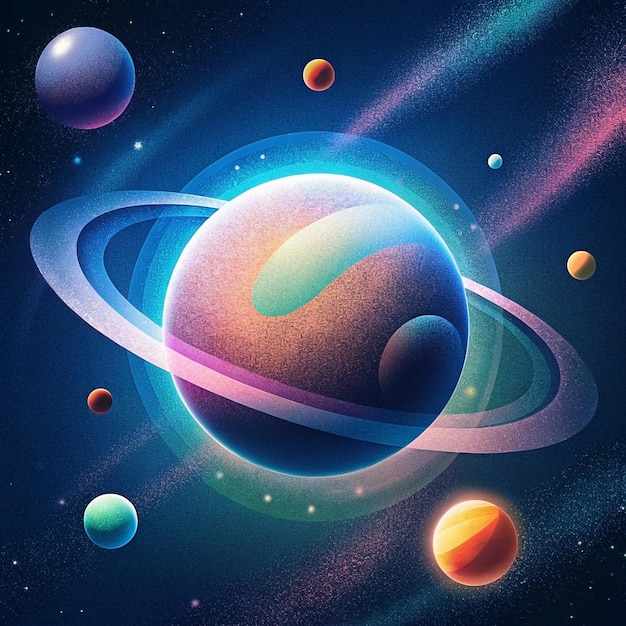 colorful planet