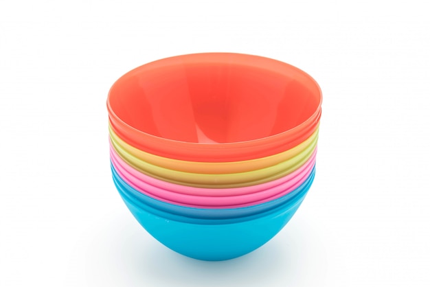 colorful plastic bowl 