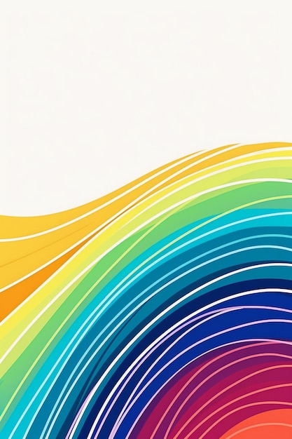 A colorful poster with the words " rainbow " on it.