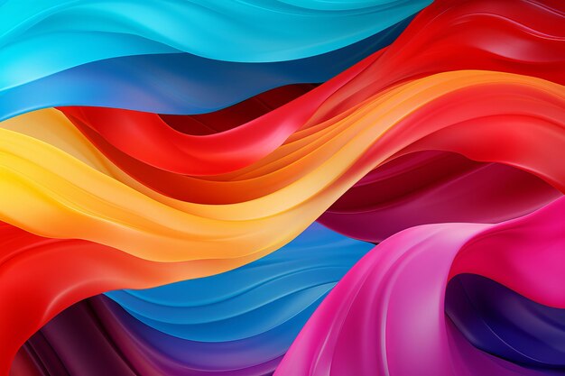 Colorful psychedelic abstract background vibrant waves highresolution graphic design