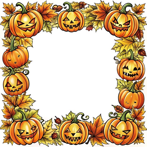 Photo colorful pumpkin clipart ideal for party themes