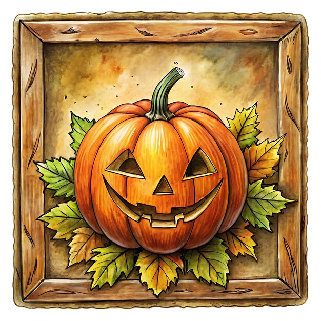 Photo colorful pumpkin clipart ideal for party themes