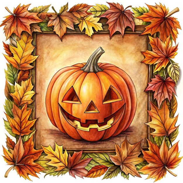 Photo colorful pumpkin clipart ideal for party themes