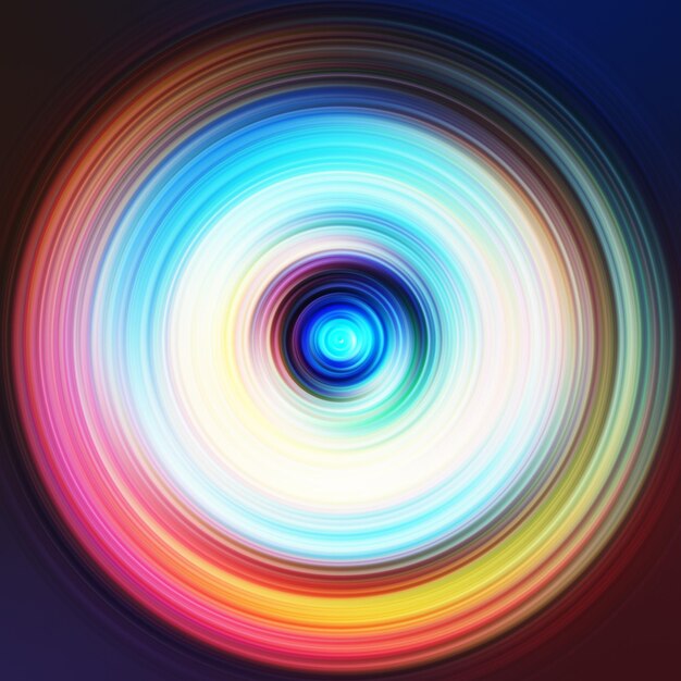 Colorful radial motion effect Abstract rounded background Color curves and sphere Multi color gradient rings and circles wallpaper Colored texture backdrop and banner