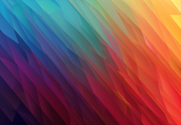 a colorful rainbow colored feather is shown with a colorful background