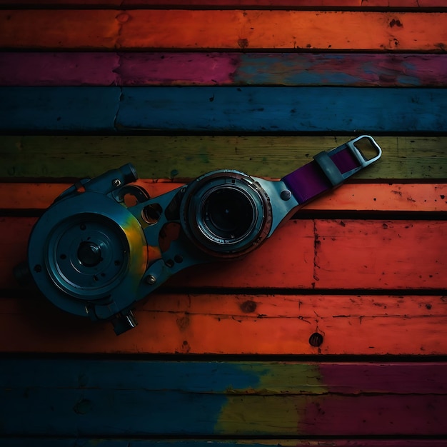 Photo colorful rainbow trendy background design