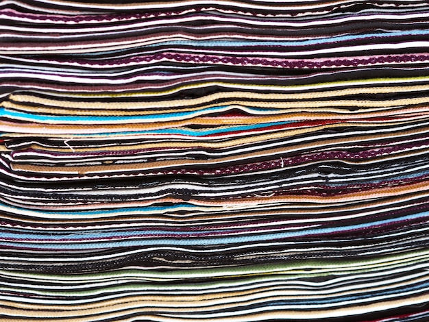 Colorful rolls of fabric pattern backgrounds.       