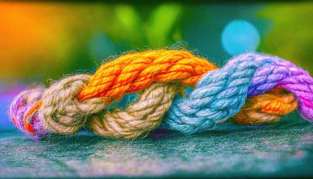 colorful rope diverse strength