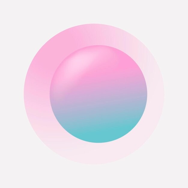 Photo colorful round gradient element vector