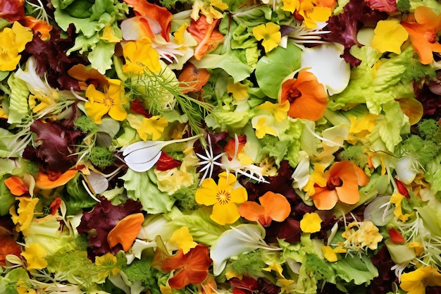 Colorful Salad Mix Background