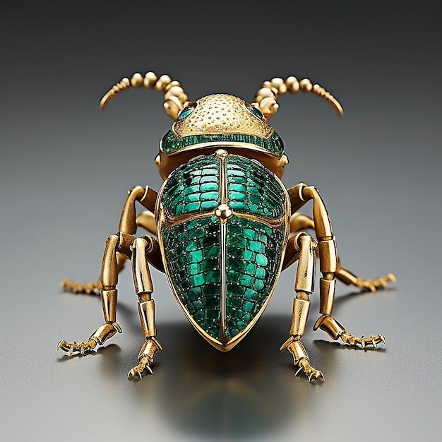 Colorful scarab beetle art images Generative AI