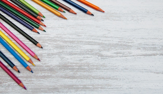 Colorful school pencils