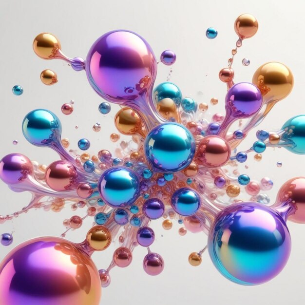 a colorful series of bubbles with the word bubble on the bottom