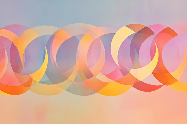 a colorful series of circles with the words  the word  on the bottom