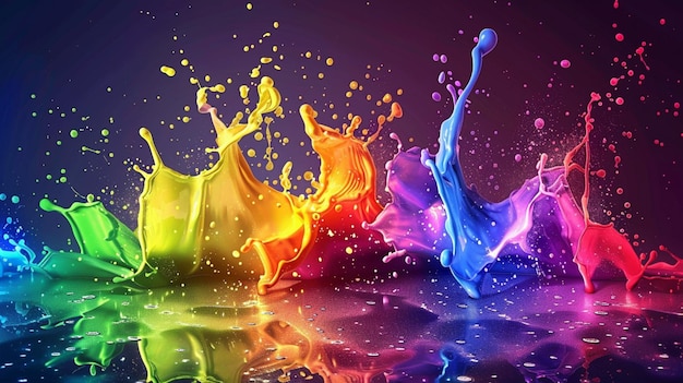 a colorful series of the colors of the rainbow