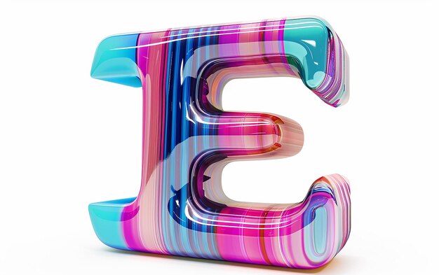 Photo a colorful series of letter s is displayed