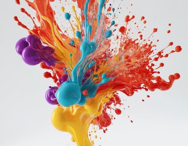 a colorful series of liquid is shown with different colors