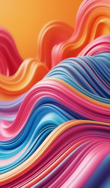 a colorful series of waves are shown in this image