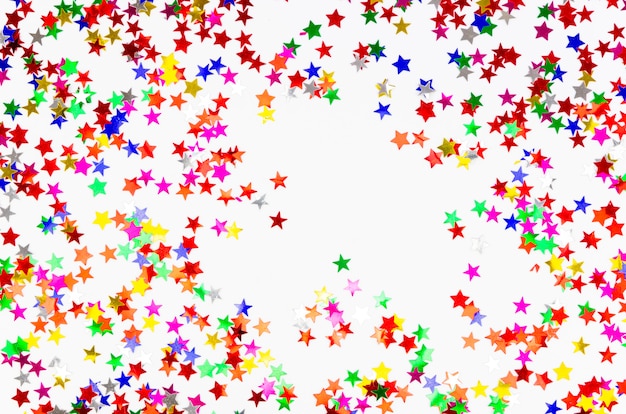 Colorful shiny stars