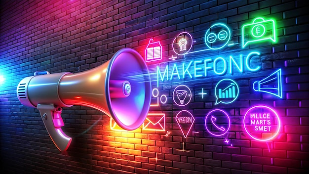 a colorful sign that says make make make make up