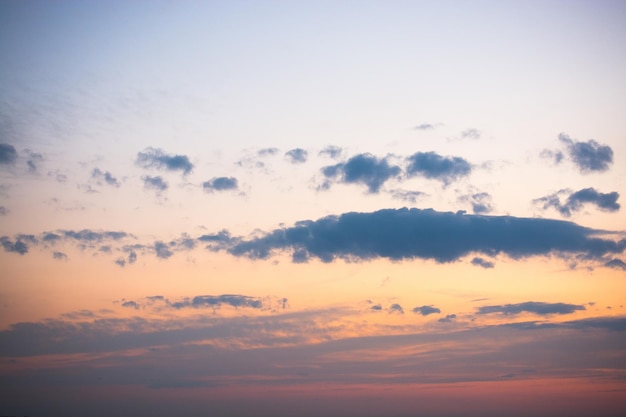 Colorful sky with clouds