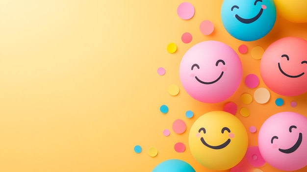 Colorful Smiley Balls