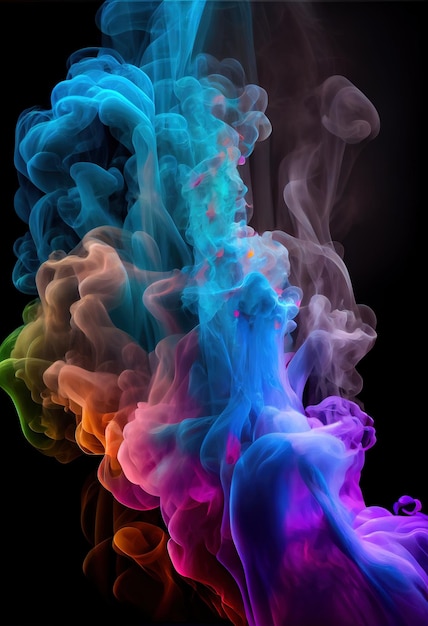 colorful smoke back background