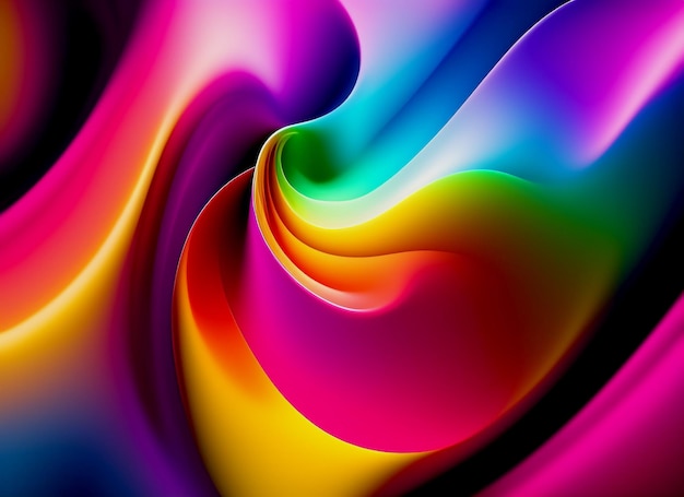 Colorful smoke background, ai generated art