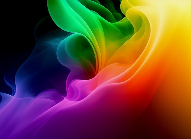 Colorful smoke background, ai generated art