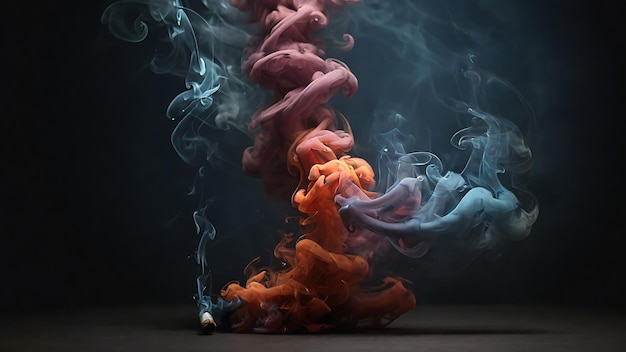 colorful smoke background gradient color smoke background generative ai