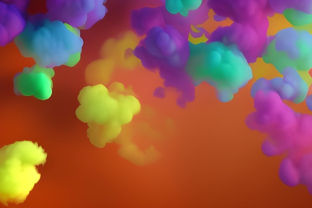 Colorful Smoke Effect Background