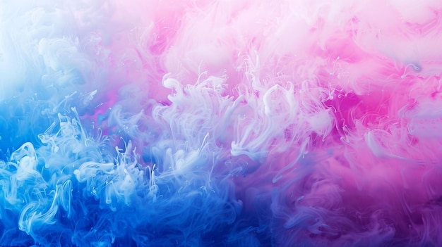 Photo a colorful smokey background with blue and pink tones