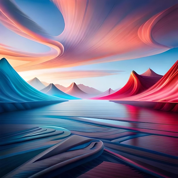 colorful smooth liquid background