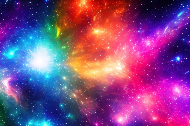 colorful space background