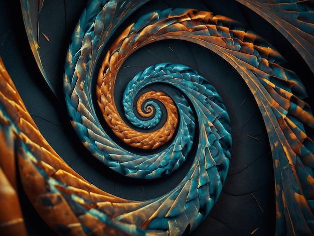 a colorful spiral design with a spiral design in the middle