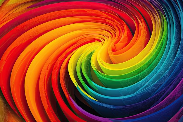 Colorful spiral pattern background