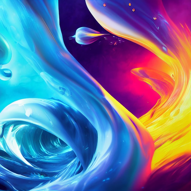 Colorful splash abstract background