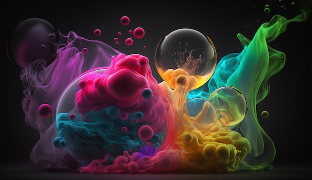 Colorful splash background