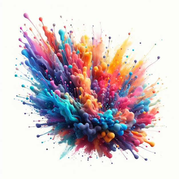 a colorful splash of color is shown with different colors