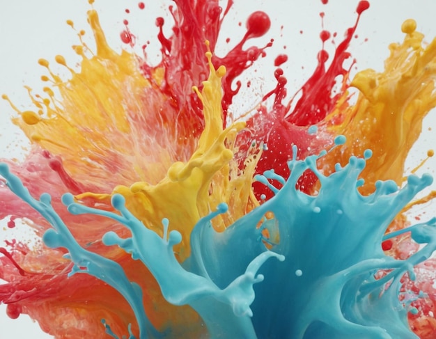 a colorful splash of orange and yellow liquid is shown with the word  colors  on it