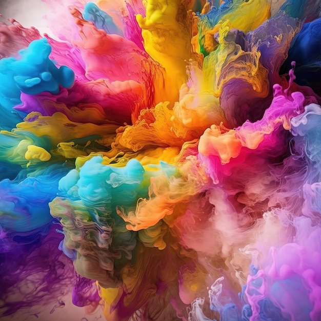 A colorful splash of paint is shown in this image.