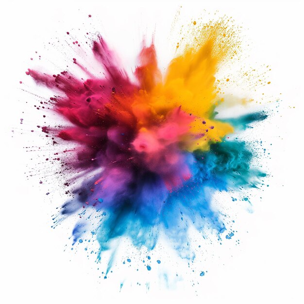 a colorful splash of paint is shown with colors of colors