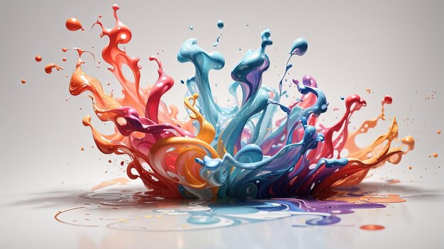 a colorful splash of water with the word colors on it