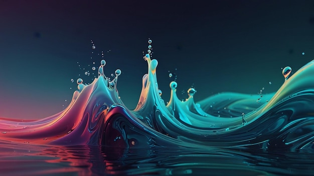 a colorful splash of water with the words splash on it