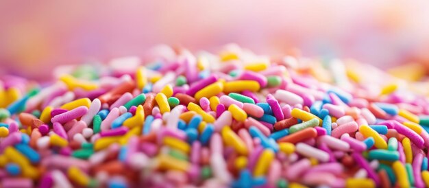 Photo colorful sprinkles closeup