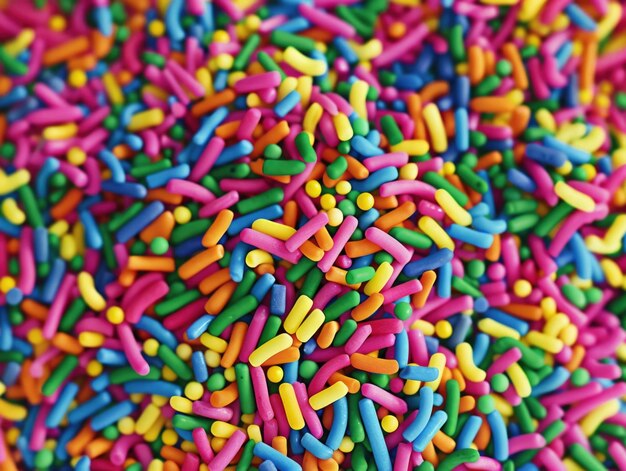 Photo colorful sprinkles