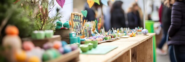 Photo colorful st patricks day craft fair