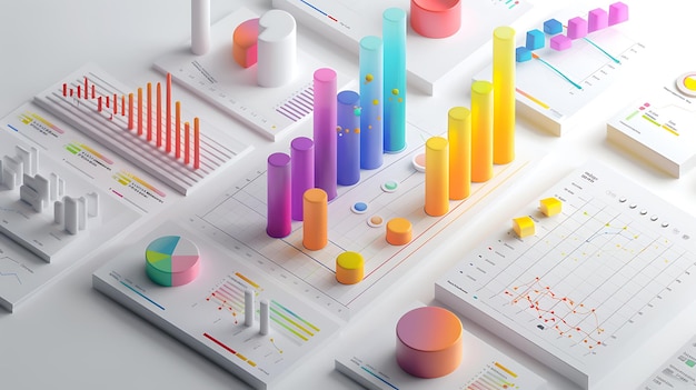 a colorful stack of books with a chart that says multicolors