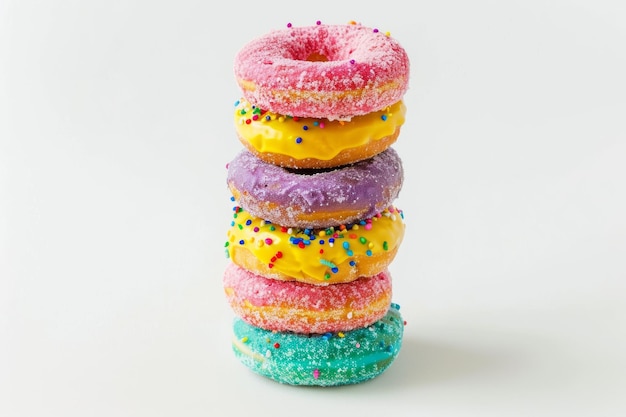 Colorful Stack of Donuts