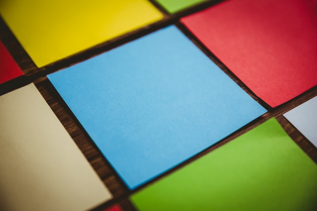 Colorful sticky post its